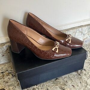 Naturalizer Women's Warner-bit Square Toe Pump 10W New